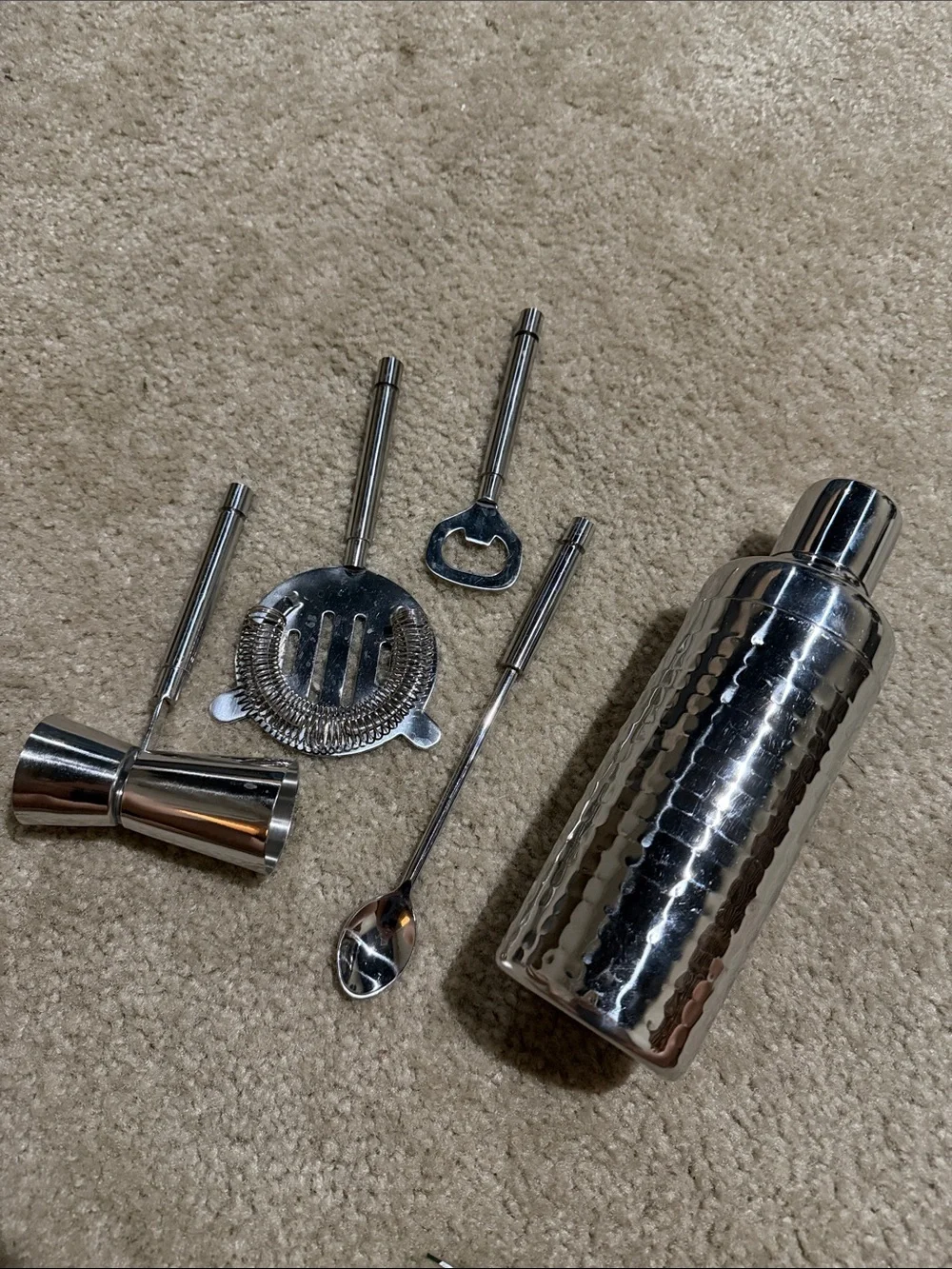 Target Silver Stainless Steel Cocktail Bar Tool Set with Shaker